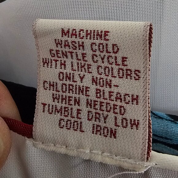 JM Collection Black Blue Floral Skirt Boho Fairy Cottagecore 20W - Picture 10 of 11